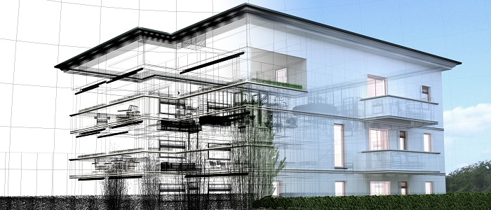 3D-Gebäudebestandserfassung - Digitaler Zwilling nach BIM Methodik eines Bauwerkes