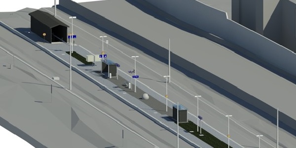 3d BIM Visualisierung von der Verkehrsstation Finkenheerd