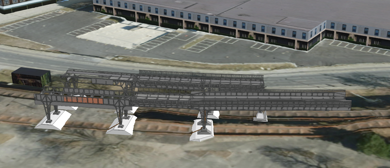 Siemensbahn Berlin - 3D Visualisierung mit räumlichen Kontext im ArcGIS GeoBIM